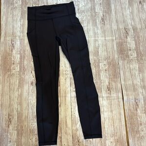 lululemon High-Rise Pant with Pockets 25" in black
